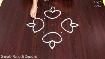 Very Easy Rangoli for Diwali