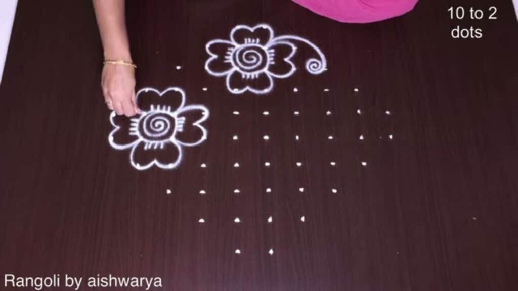 flower kolam