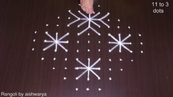 Very Simple Kolam Designs With 11×3