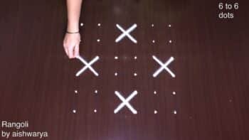 Vibrant Designs Tamil Small Creative Kolam