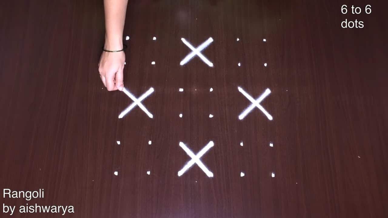 Vibrant Designs Tamil Small Creative Kolam