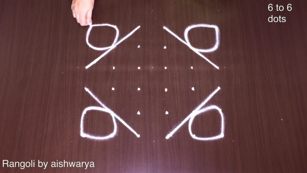 vibrant star rangoli