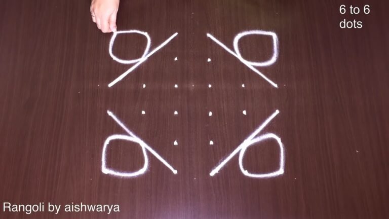 vibrant star rangoli