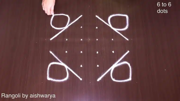 vibrant star rangoli