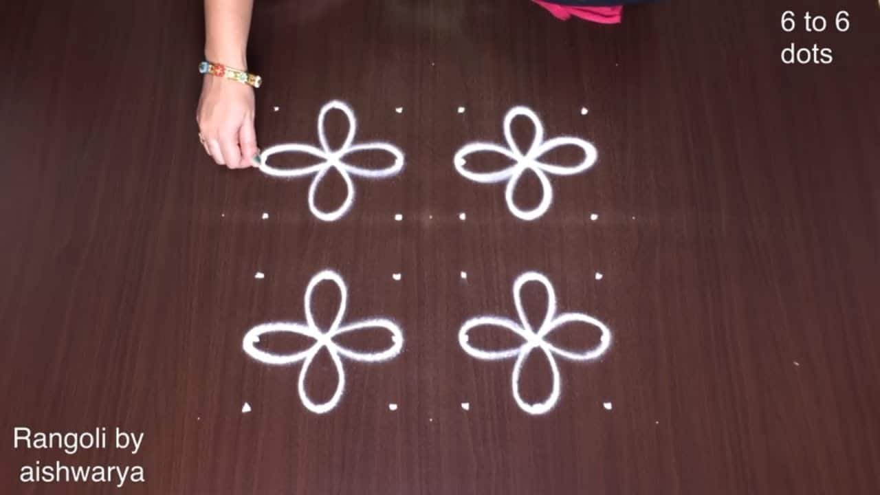 Vijayadasami Diwali Special Flower Deepam Rangoli