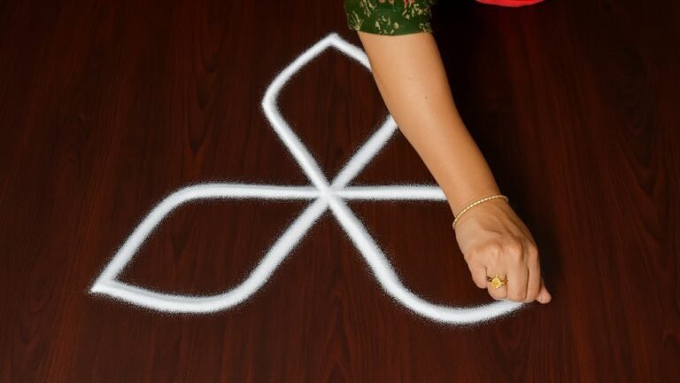 Diwali Rangoli Easy And Beautiful