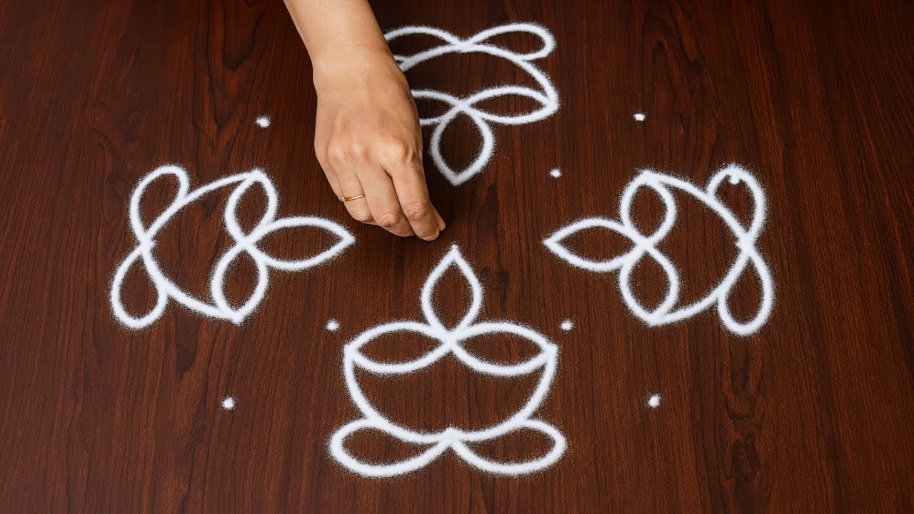 Easy and Beautiful Rangoli for Diwali