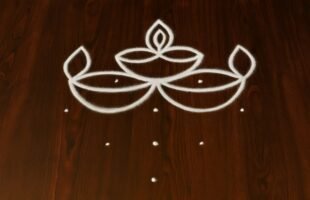 Navratri Rangoli Simple Design