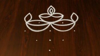 Navratri Rangoli Simple Design
