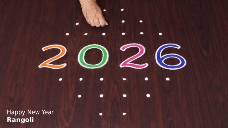 latest 2026 new year rangoli