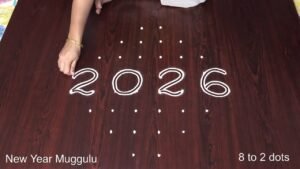 new year rangoli designs with dots 2026 19511