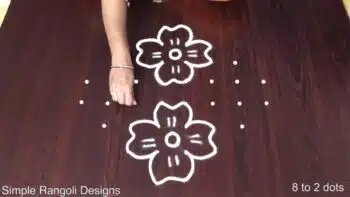 Simple Flower Rangoli Designs Step by Step for Beginners – Easy Home Entrance Muggulu