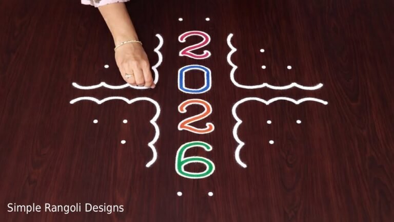 2026 new year butterfly kolam