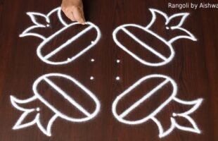 EASY Bhogi Muggulu with Dots (6×6) | Simple Bhogi Kolam Designs 2026 | Sankranthi Rangoli