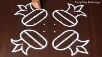EASY Bhogi Muggulu with Dots (6×6) | Simple Bhogi Kolam Designs 2026 | Sankranthi Rangoli