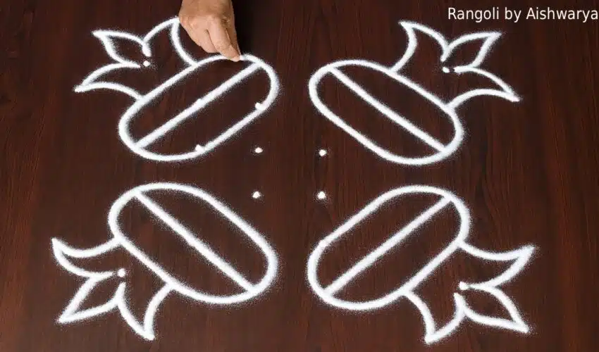 EASY Bhogi Muggulu with Dots (6×6) | Simple Bhogi Kolam Designs 2026 | Sankranthi Rangoli