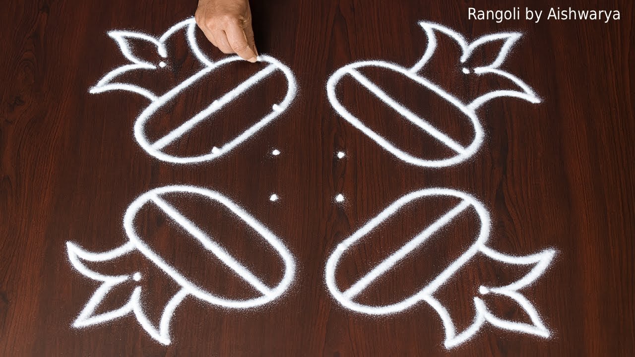 EASY Bhogi Muggulu with Dots (6×6) | Simple Bhogi Kolam Designs 2026 | Sankranthi Rangoli