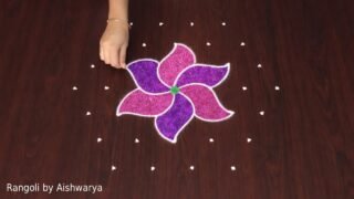 Simple Rangoli Designs To Dots