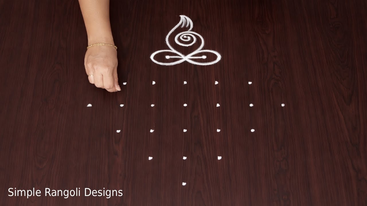 Elegant Rangoli Designs Art 7×1 for a Simple and Beautiful Festival Kolam Home Muggulu