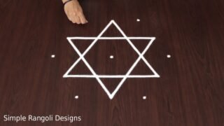 Entrance Simple Rangoli 5×3 Dots Designs Welcome Home Beginners Muggulu Kolam