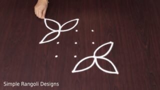 Latest Lotus Rangoli Designs Festival Muggulu Simple 5×1 Dots Beginners Kolam