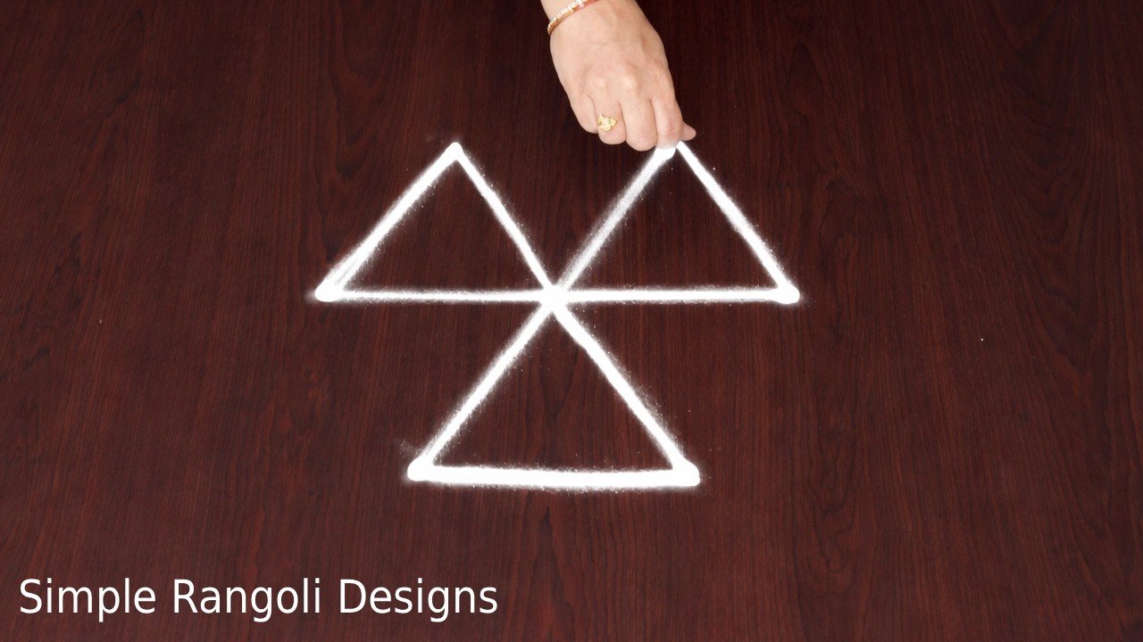 New Muggulu Designs Simple 3-2 Dots Rangoli with Easy Flower Kolam 1 New Muggulu Designs Simple 3-2 Dots Rangoli with Easy Flower Kolam