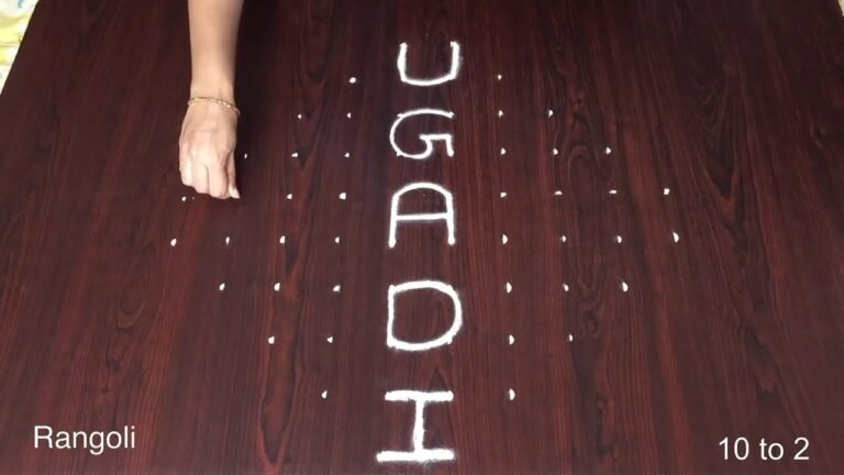 Beautiful Ugadi Rangoli Designs