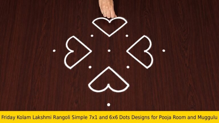 Friday Kolam Lakshmi Rangoli