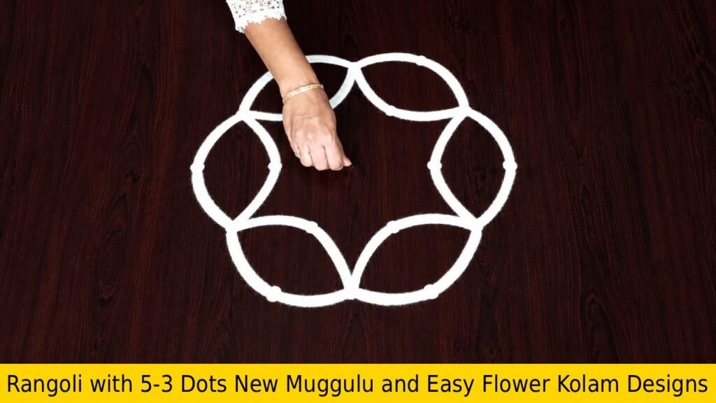 Rangoli with 5-3 Dots New Muggulu and Easy Flower Kolam Designs
