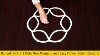 Rangoli with 5-3 Dots New Muggulu and Easy Flower Kolam Designs