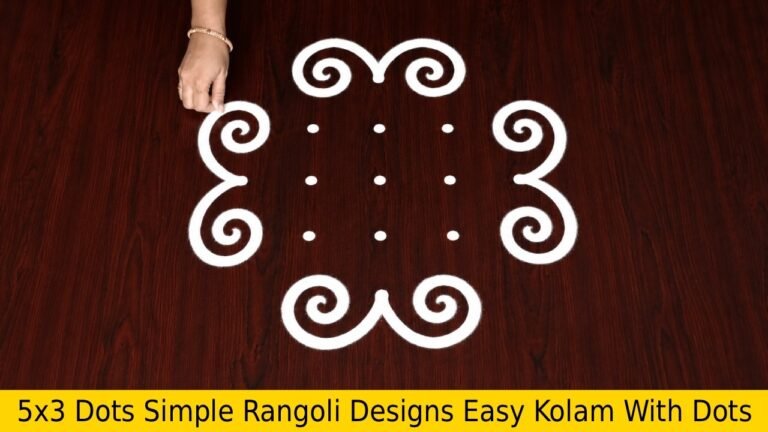 5X3 Dots Simple Rangoli