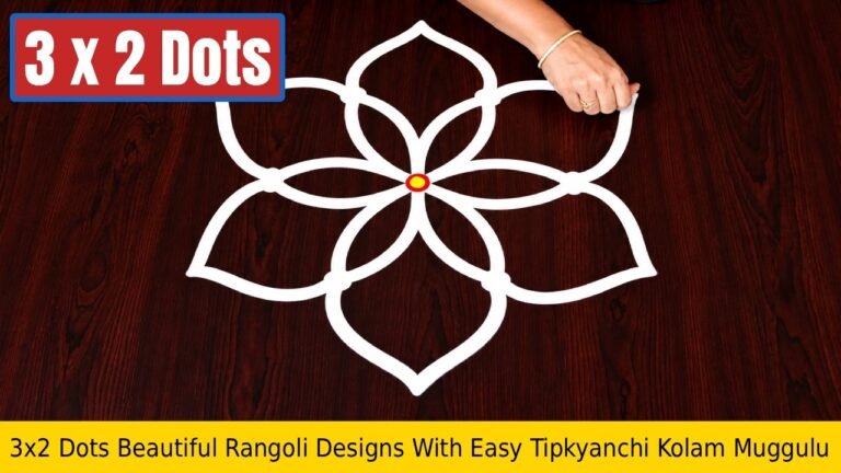 3x2 Dots Beautiful Rangoli