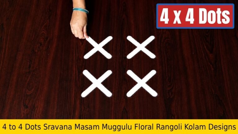To Dots Sravana Masam Muggulu Floral