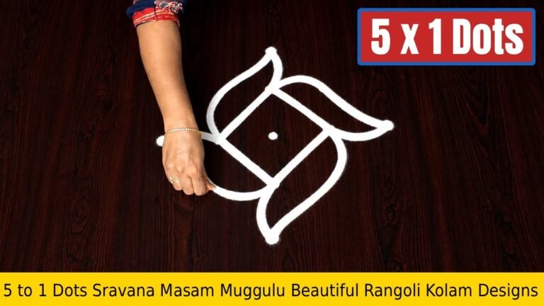 To Dots Sravana Masam Muggulu Beautiful