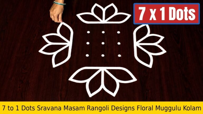 To Dots Sravana Masam Rangoli