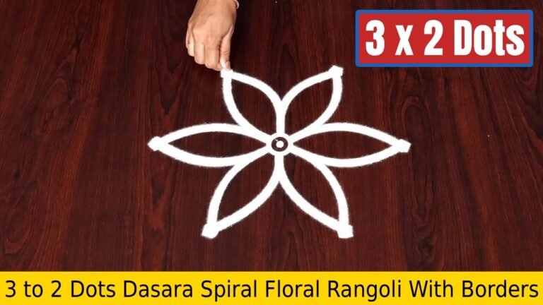 To Dots Dasara Spiral Floral