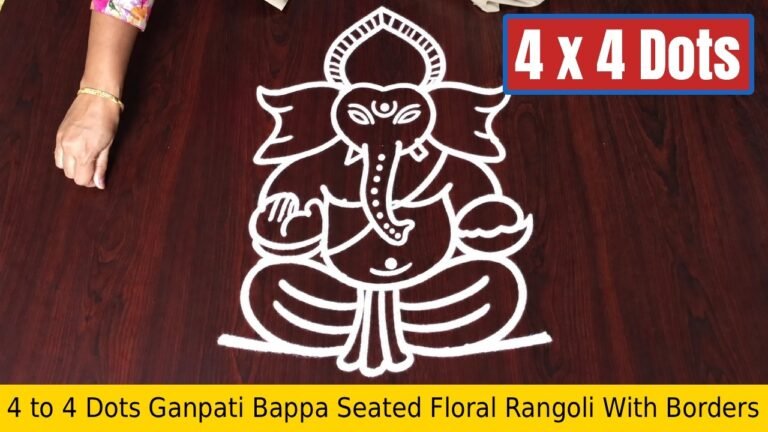 To Dots Ganpati Bappa Seated