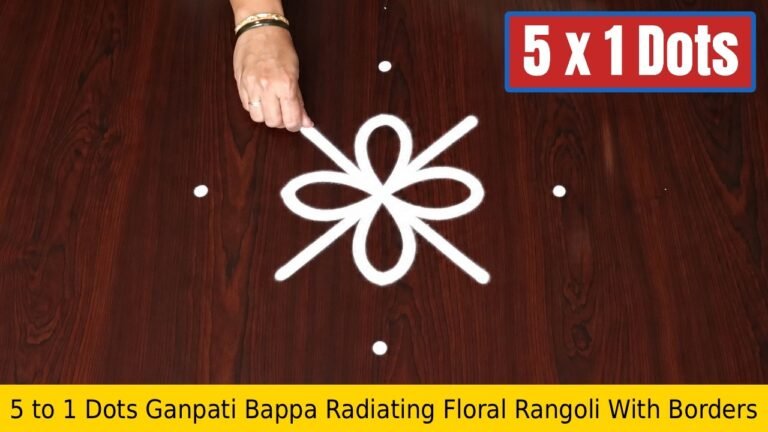 to dots ganpati bappa radiating