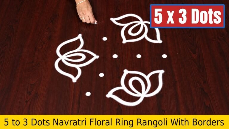 To Dots Navratri Floral Ring