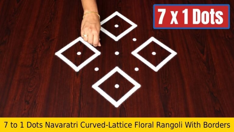 To Dots Navaratri Curved Lattice