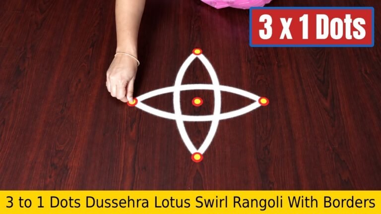 To Dots Dussehra Lotus Swirl