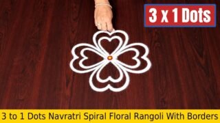 To Dots Navratri Spiral Floral Borders