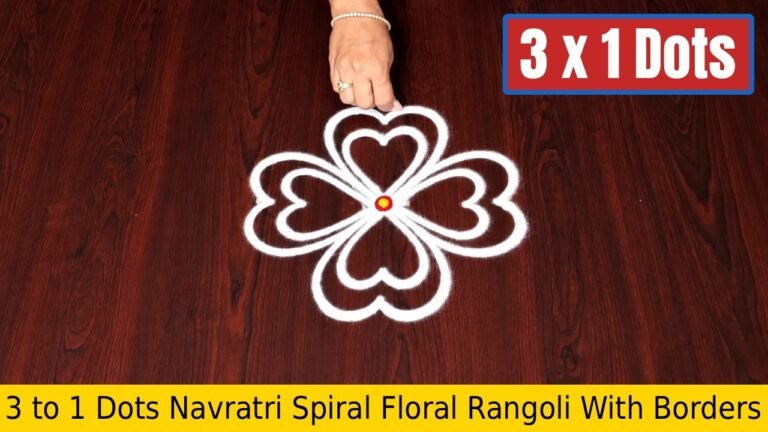 To Dots Navratri Spiral Floral Borders