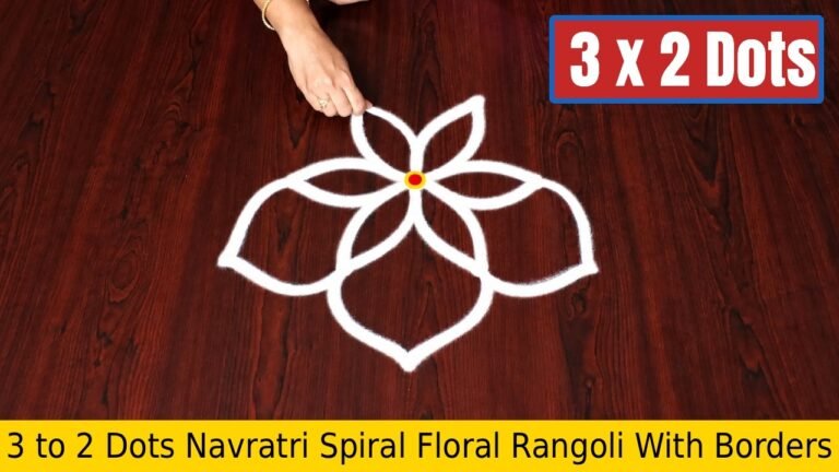 To Dots Navratri Spiral Floral For Beginners