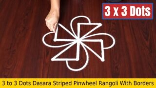 To Dots Dasara Striped Pinwheel