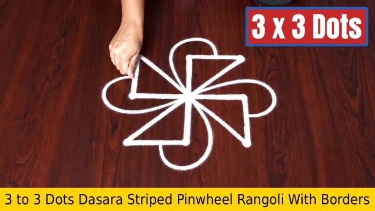To Dots Dasara Striped Pinwheel