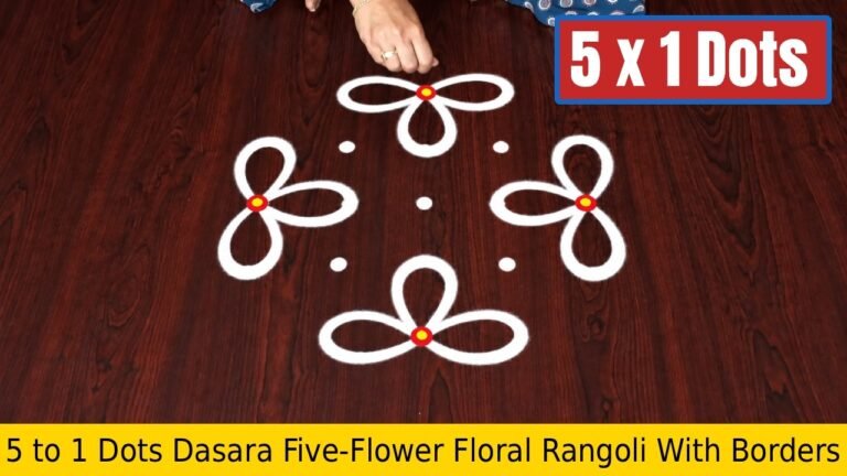 To Dots Dasara Five Flower