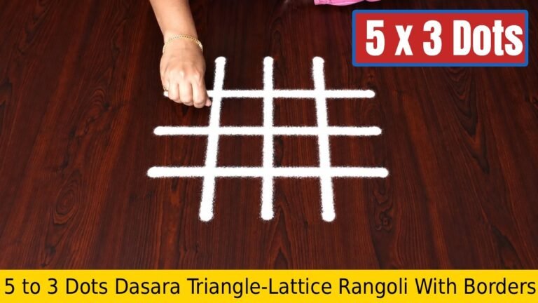To Dots Dasara Triangle Lattice