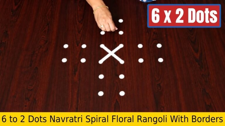To Dots Navratri Spiral Floral