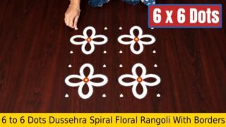 To Dots Dussehra Spiral Floral